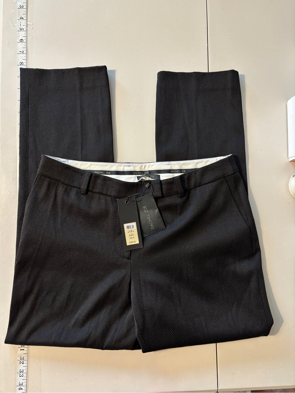 Rachel Zoe Black Straight Leg Dress Pants